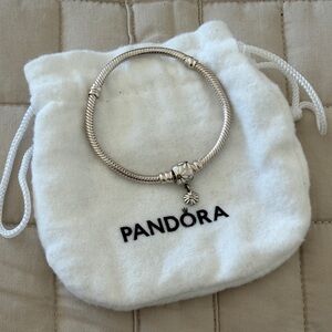 New Sterling Silver Pandora snake chain bracelet